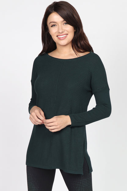 Amber Long-Sleeve Knitted Tunic