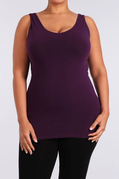 Reversible V-Scoop Neck Tank (Plus Size)