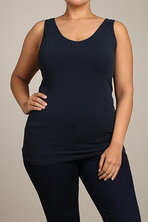 Reversible V-Scoop Neck Tank (Plus Size)