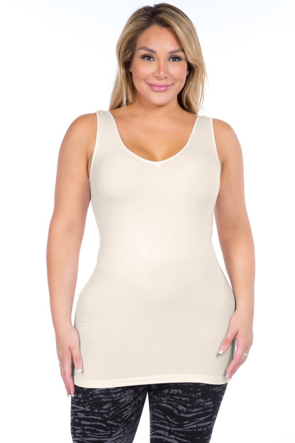 Reversible V-Scoop Neck Tank (Plus Size)