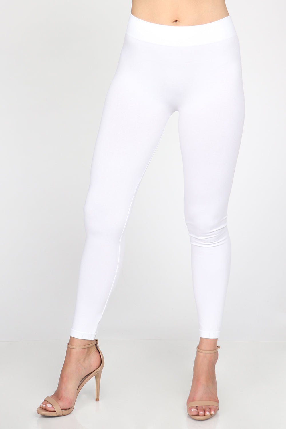 Cheap Principle 2250 Lycra Long White Women's Leggings 5 Pieces | Joom