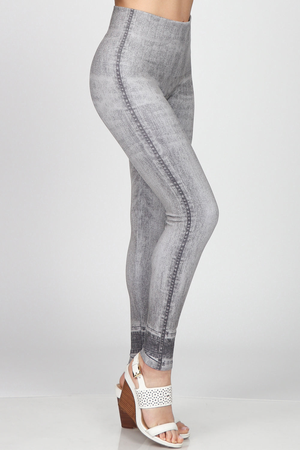 Foil Legging in Melt - Oatmeal Heather with Rose Gold Foil – Carbon38