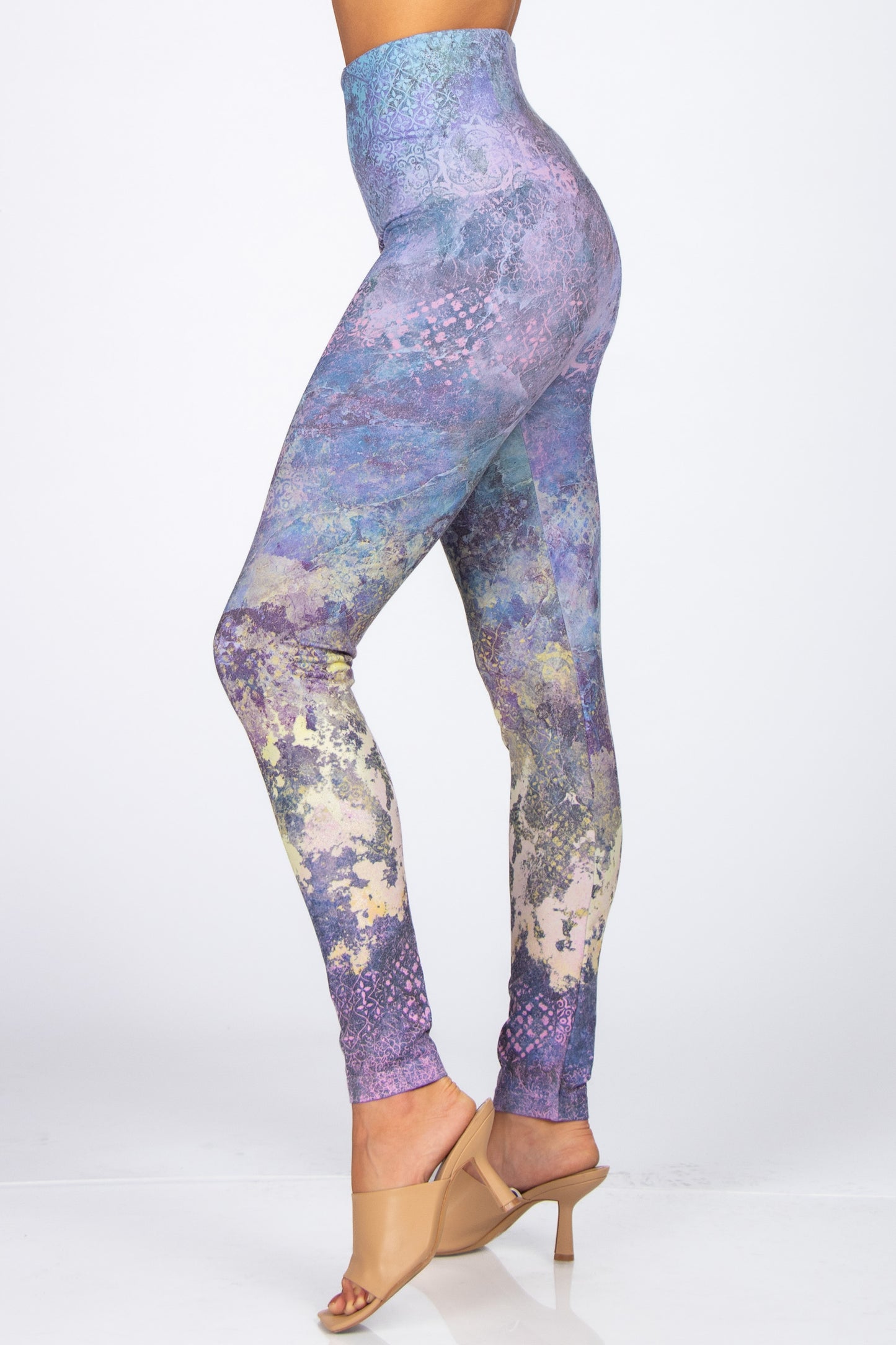 Gilded Sapphire Printed Leggings