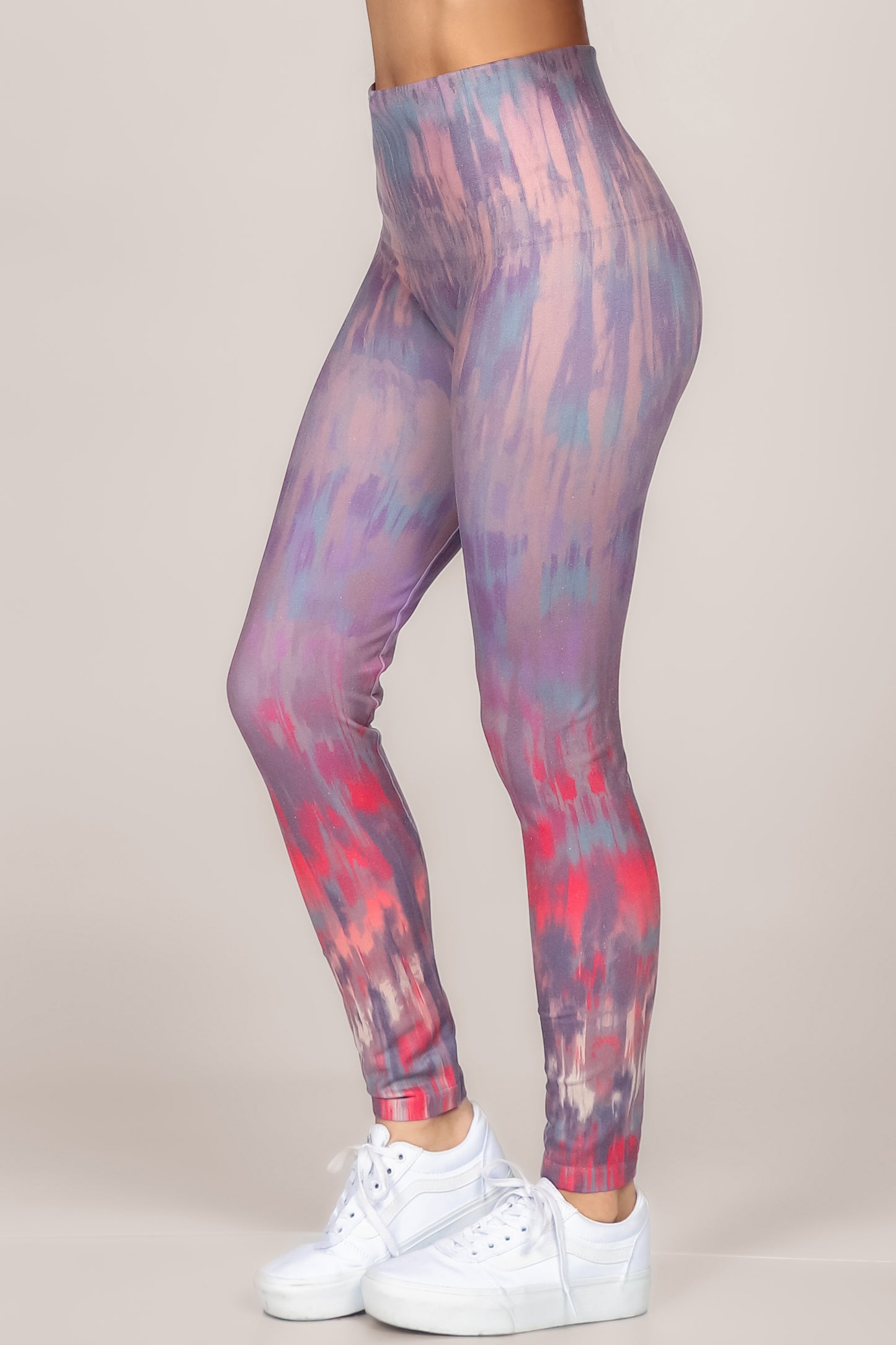 Red Flare Printed Legging