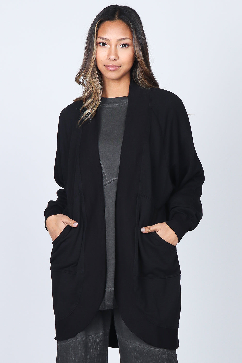 Black sale cocoon cardigan