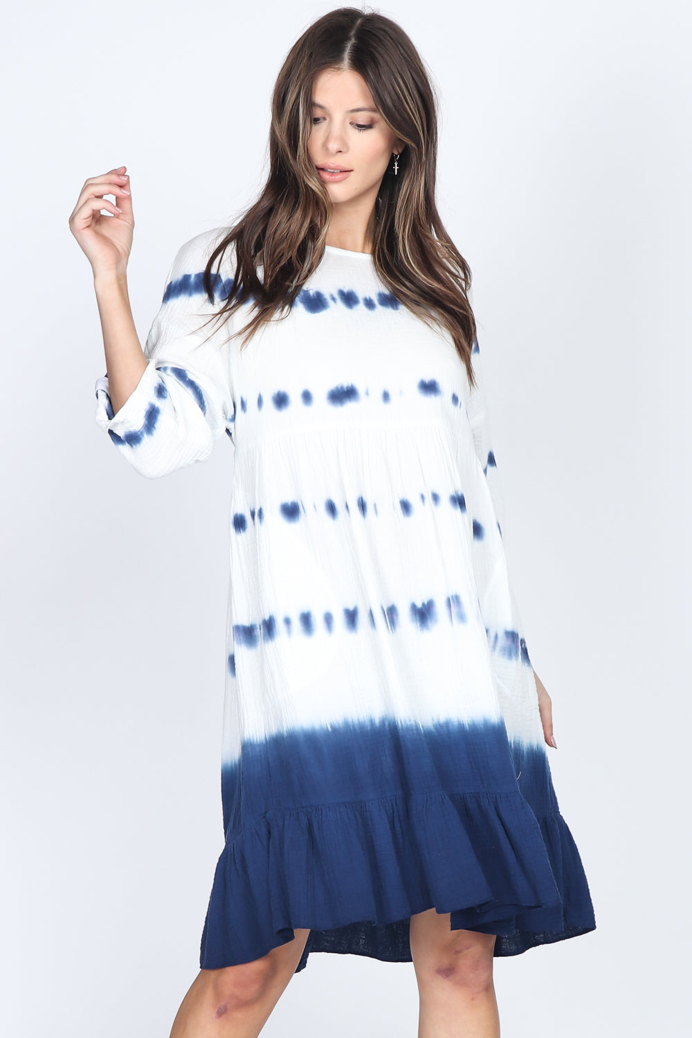 Tie dye shift clearance dress