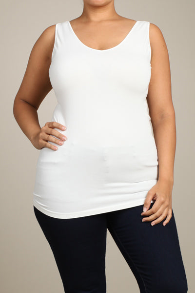 Reversible V-Scoop Neck Tank (Plus Size)