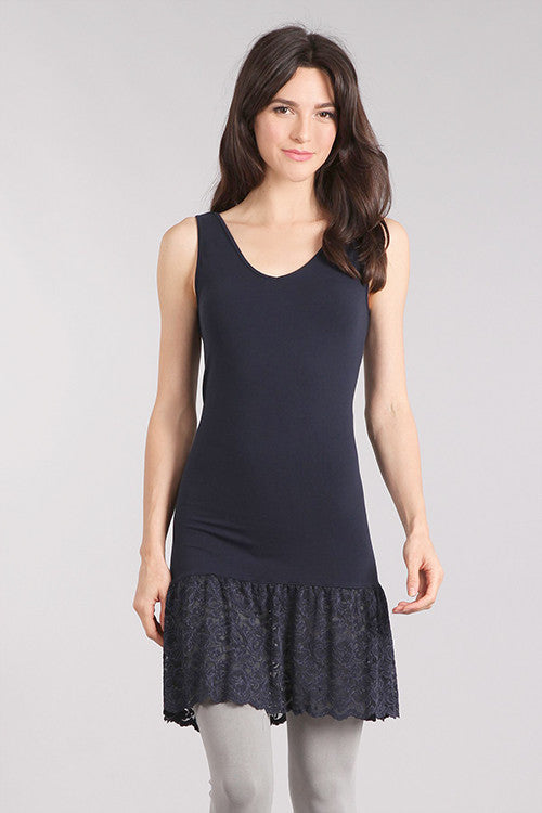 M. Rena Ink Lace Trim Reversible Tank